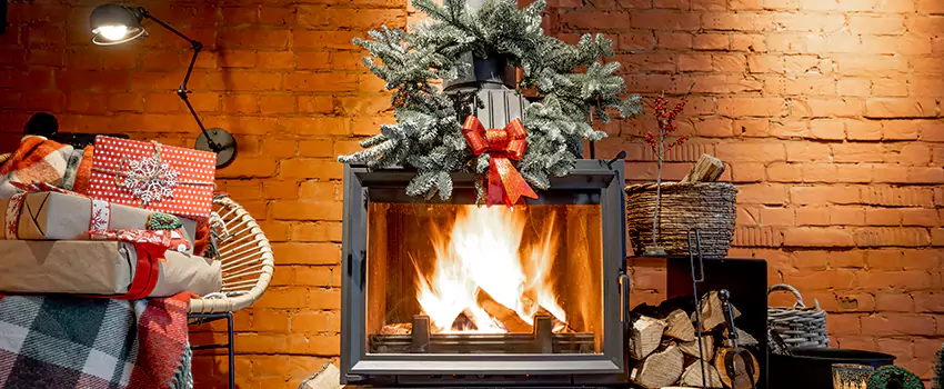 Travis Industries Linear Gas Fireplace Installation in Portage, Michigan
