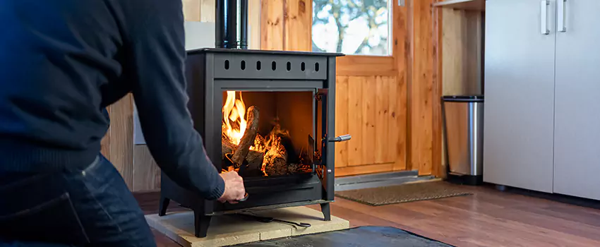 Open Hearth Wood Fireplace Installation in Portage, MI