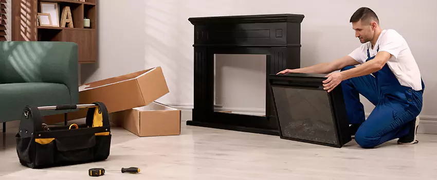 Old Rusted Metal Fireplace Repair And Replacement in Portage, MI